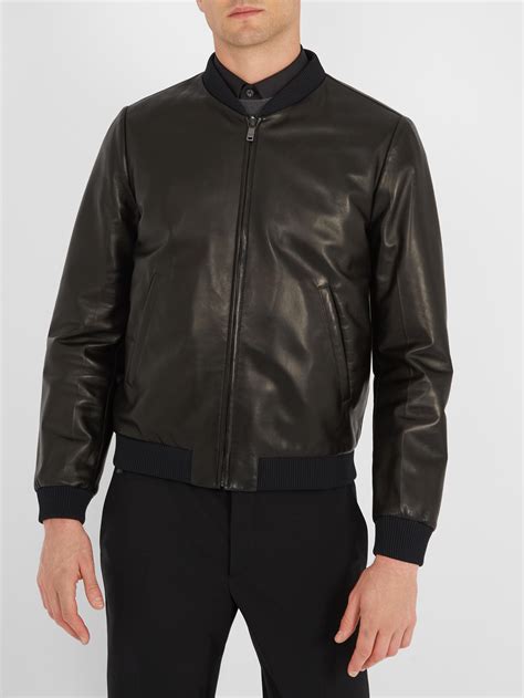 prada mens jacket size|prada leather jacket men's.